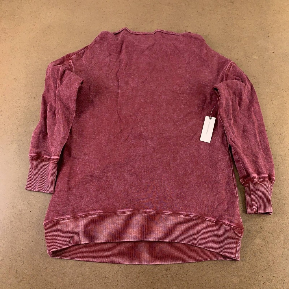 Pilcro Womens XS Red Long Sleeve‎ Drape Neck Anthropologie Pullover Sweater New